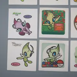 Pokemon Card Bread Deco Chara Seal Sticker Celebi 12 set Japanese q555 - Image 4