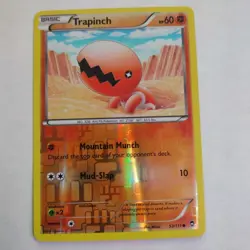 Trapinch 53/111 Pokemon Card Rare Reverse Holo XY Furious Fists 2014 NM - Image 1