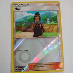 Hau 120/149 UC Reverse Holo Pokemon TCG Card Sun & Moon NM - Image 1