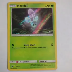 Morelull 3/18 Detective Pikachu Rare Holo Pokemon Trading Card TCG - Image 1