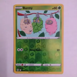 Burmy #9/172 Brilliant Stars Pokemon Card Reverse Holo - Same Day Shipping! - Image 1