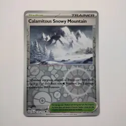 174/193 CALAMITOUS SNOWY MOUNTAIN REVERSE HOLO PALDEA EVOLVED POKEMON CARD - Image 1