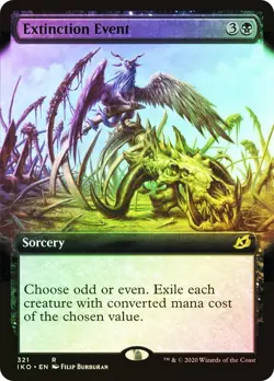 NM+ FOIL MTG Extinction Event Extended Art Ikoria #321 Magic Card - Image 1