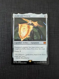 AETTIR AND PRIWEN MTG FINAL FANTASY MAGIC THE GATHERING NON SIGNED - Image 1