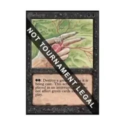 WOTC MtG Collector's Ed Deathgrip (CE) (U) EX - Image 1