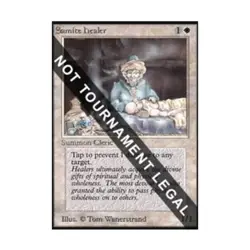 WOTC MtG Collector's Ed Samite Healer (CE) (C) EX - Image 1