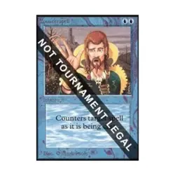 WOTC MtG Collector's Ed Counterspell (CE) (U) EX - Image 1