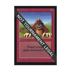 WOTC MtG International Ed. Burrowing (U) NM - Image 1