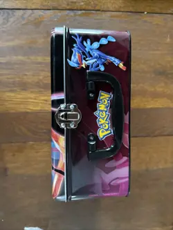 POKEMON Scarlet & Violet -CHARIZARD COLLECTORS TIN , LUNCH BOX, Empty FREE SHIP! - Image 2