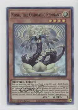 SR - Nunu The Ogdoadic Remnant 1st Ed. YuGiOh Ancient Guardians #ANGU-EN001 07pa - Image 1