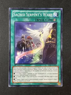 Yugioh Shadow Specters #SHSP-EN068 Sacred Serpent's Wake 1st Edition Common LP - Image 1