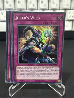 3x Yugioh Joker's Wild KICO-EN007 Super Rare 1st Edition PLAYSET - Image 1