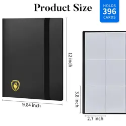 Card Binder 9 Pocket, 396 Pockets Trading Card Binder, Premium Collector Album - Image 3