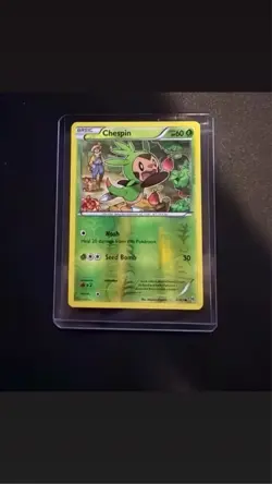 Chespin 7/162 - XY Breakthrough - Reverse Holo - Pokemon card - LP - Image 1
