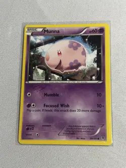 Munna 39/101 Common Black & White: Plasma Blast Pokemon Card - Image 1