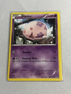 Munna 39/101 Common Black & White: Plasma Blast Pokemon Card - Image 2