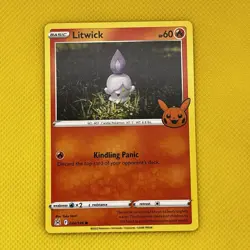 024/196 Litwick : Common Card : Trick or Trade 2023 Pokemon Trading Card Game NM - Image 1