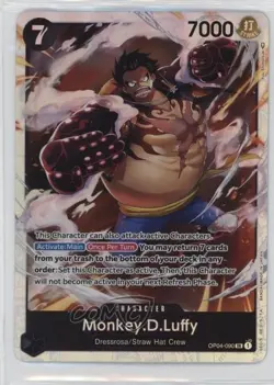 2023 One Piece Card Game: Kingdoms of Intrigue OP04 Japanese Monkey D Luffy 02l5 - Image 1