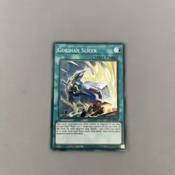 Yu-Gi-Oh Gordian Slicer Secret Rare Card Alliance Insight ALIN-EN066 - Image 1