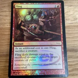 Fling 50 Foil WPN & Gateway Promo DCI MTG LP - Image 1
