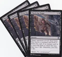 4X ADVENTURES IN THE FORGOTTEN REALMS..CHECK FOR TRAPS..MTG..NRMT NP..UNCOMMON - Image 1