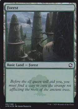 ADVENTURES IN THE FORGOTTEN REALMS..FOREST..FOIL..MTG..NRMT NP..LAND..EN - Image 1