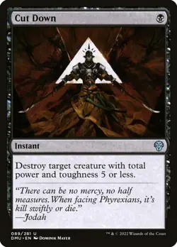 MTG Cut Down - [DMU] Dominaria United #89 Uncommon Black - NM: Near Mint Regular - Image 1