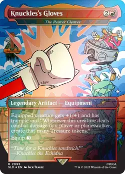 ?? Knuckles’s Gloves ?? Rainbow Foil The Reaver Cleaver – NM – In Hand MTG - Image 1