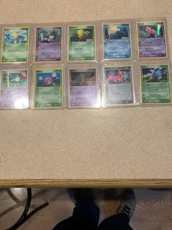 Rare Pokemon Stamped Card Lot Of 10 - Trading Card Game - Sealo, Some Holo - Image 2