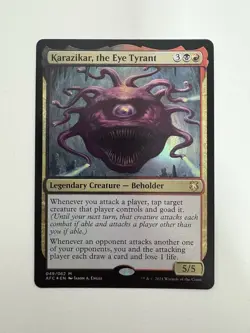 Karazikar the Eye Tyrant Foil MTG Magic the Gathering Card NM Near Mint AFC - Image 1