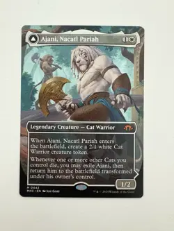 Ajani Nacatl Pariah / Avenger Borderless MTG Magic Gathering Card NM Mint MH3 - Image 1
