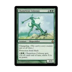 WOTC MtG Morningtide Chameleon Colossus (R) (Foil) VG - Image 1