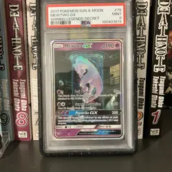 PSA 9 Mewtwo GX 78/73 SECRET RARE Mewtube SM Shining Legends Pokemon Card MINT - Image 1
