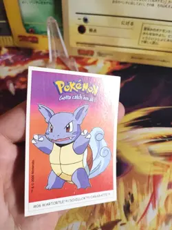 Pokemon Karte Card Schillok Wartortle Dunkin Boomer Sticker Vintage Rare Wotc VG - Image 2