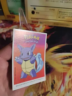 Pokemon Karte Card Schillok Wartortle Dunkin Boomer Sticker Vintage Rare Wotc VG - Image 3
