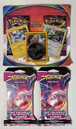 Pokemon TCG: Fusion Strike LOT- 2-Pack Blister & 2 Sleeved Boosters! Tornadus - Image 1