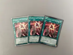 YuGiOh! Succumbing-Song Morganite ROTA-EN065 Super Rare 1st Ed x3 Playset - Image 1