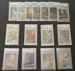 50 Pokemon Card Lot - 18 (4) Sequential Sets PSA 10 + 32 Raw JPN, CHN, ENG Lot - Image 2