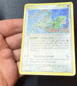 2005 Pokemon Rayquaza Reverse Holo ex Deoxys 22/107 STAMPED Card See Pictures - Image 3