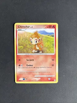Pokemon Chimchar TCG Diamond & Pearl Card 76/130 Regular Common Non Holo - MP - Image 1