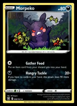 Morpeko Uncommon 098/163 SWSH05: Battle Styles Pokemon Card - Image 1
