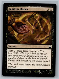 Magic The Gathering Theros 4x Read the Bones #101/249 MTG TCG CCG Playset - Image 1