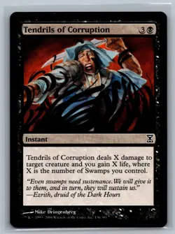 Magic MTG Time Spiral 4x Tendrils of Corruption #136/301 TCG CCG Playset - Image 1
