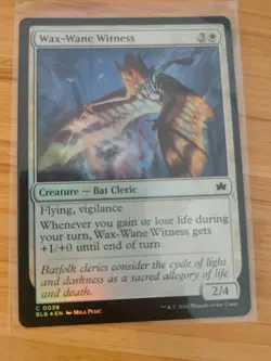 MTG Wax-Wane Witness (Foil) 0039 Bloomburrow M/NM Free UK P&P - Image 1