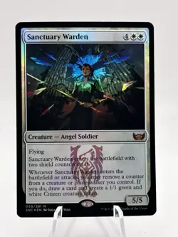 Sanctuary Warden 030/281 Foil Streets of New Capenna SNC MTG NM - Image 1