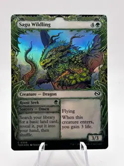 Sagu Wildling 0306 Foil Showcase Tarkir: Dragonstorm DTK MTG NM - Image 1