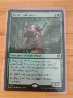 MTG Tender Wildguide (FOIL) 0196 Bloomburrow M/NM Free UK P&P - Image 1
