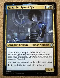 Rona, Disciple of Gix - Dominaria #203/269 MTG Magic The Gathering - Image 1