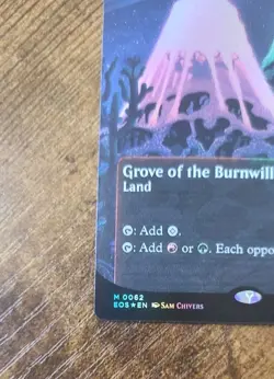 Grove of the Burnwillows M 0062 Borderless FOIL MTG Edge Of Eternities NM/M - Image 2