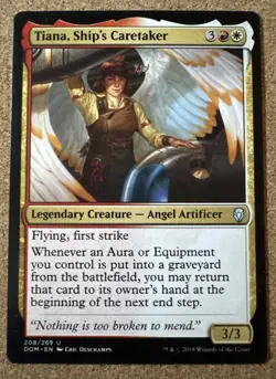 Tiana, Ship's Caretaker MTG Dominaria NM Magic The Gathering #208 - Image 1